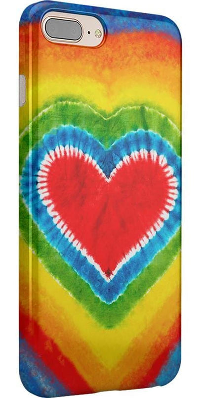 I Heart Tie Dye | Rainbow Heart Case iPhone Case get.casely 