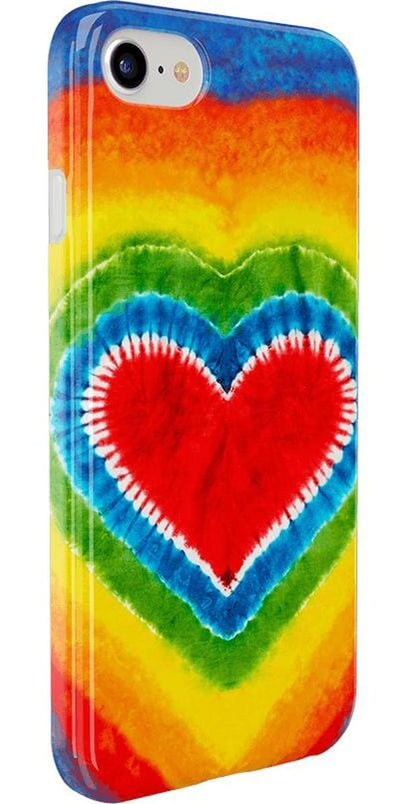 I Heart Tie Dye | Rainbow Heart Case iPhone Case get.casely 