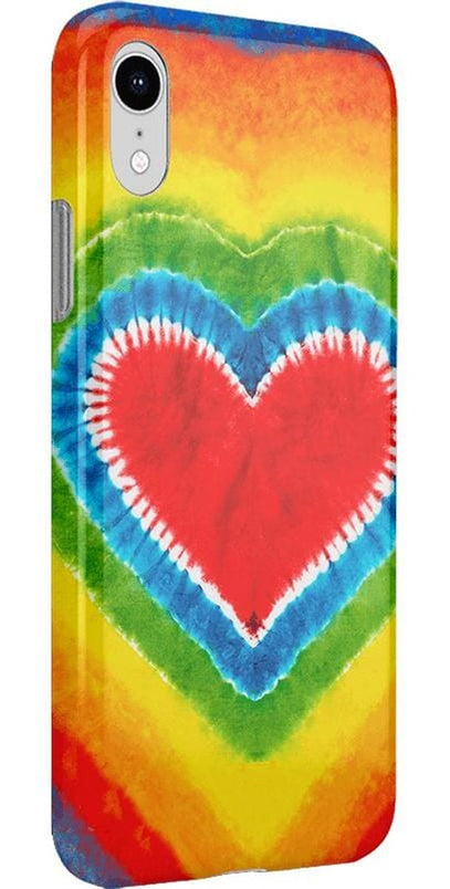 I Heart Tie Dye | Rainbow Heart Case iPhone Case get.casely 
