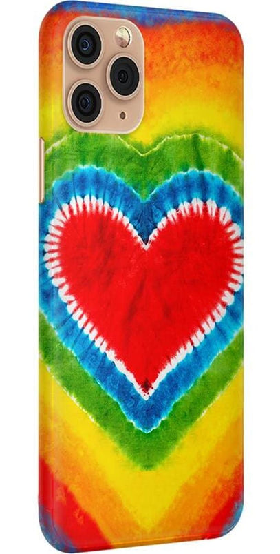 I Heart Tie Dye | Rainbow Heart Case iPhone Case get.casely 