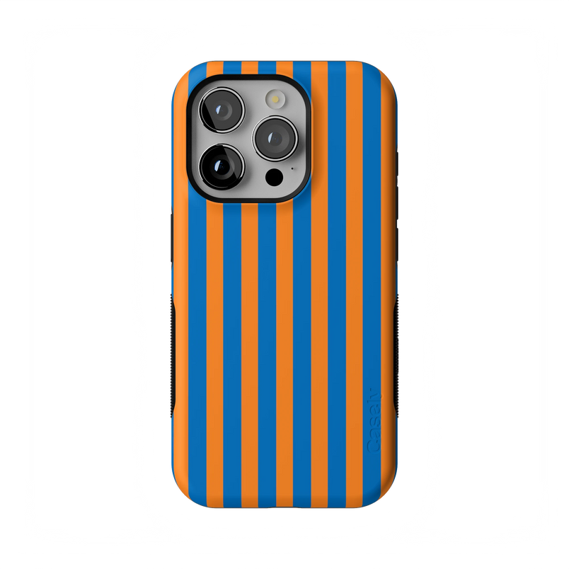 Go New York | Blue & Orange Stripes Case - iPhone 15 Pro