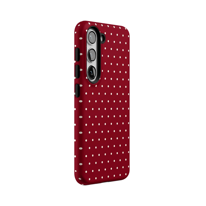 On the Dot | Maroon Polka Dot Case