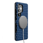 On the Dot | Navy Polka Dot Case