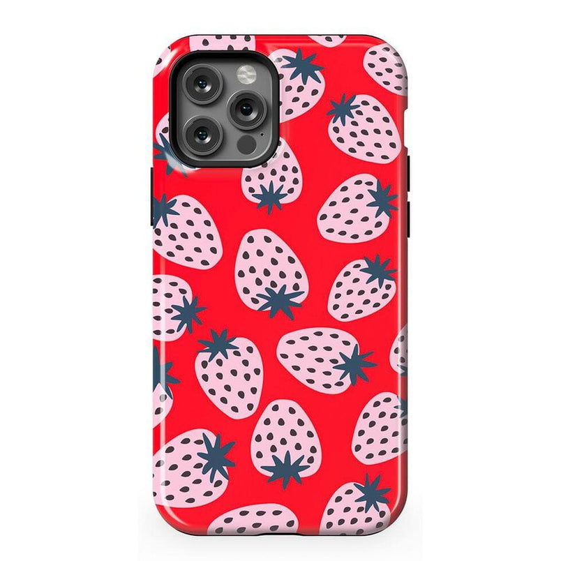 I'd Pick You | Red Strawberry Case iPhone Case get.casely Essential + MagSafe® iPhone 12 Pro