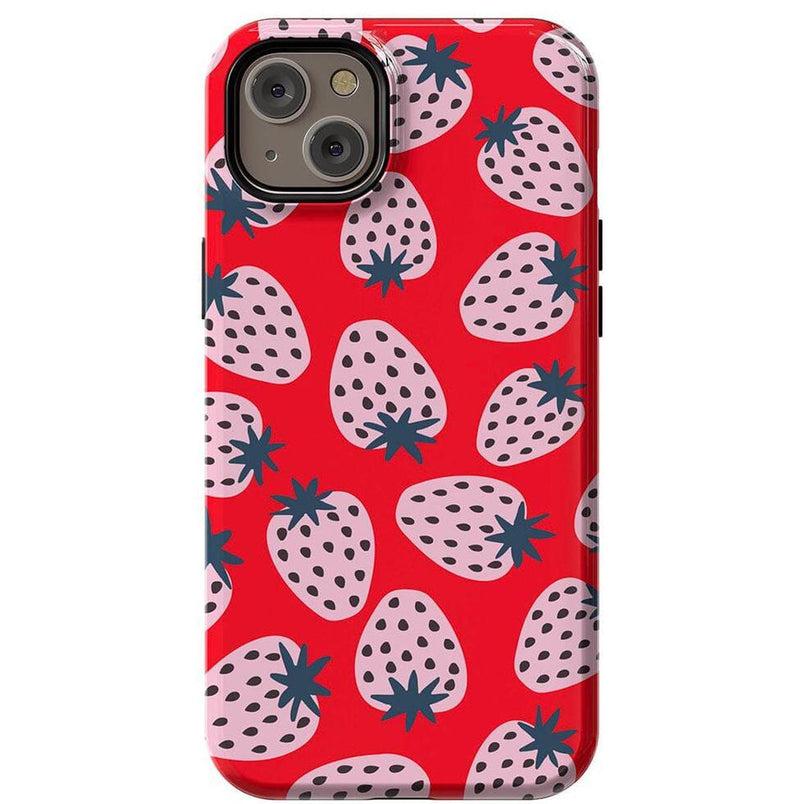 I'd Pick You | Red Strawberry Case iPhone Case get.casely Essential + MagSafe® iPhone 14 Plus