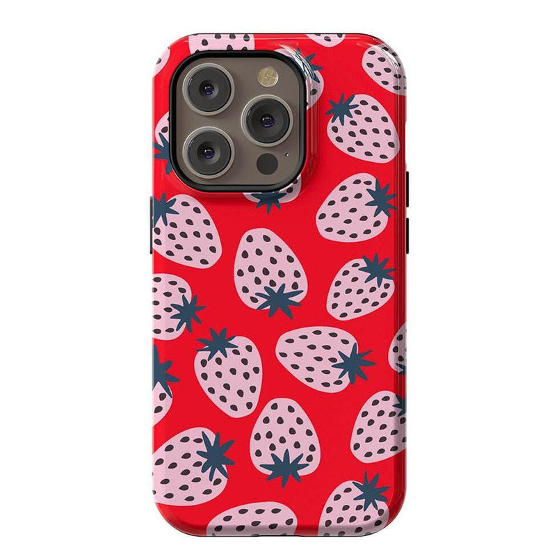 I'd Pick You | Red Strawberry Case iPhone Case get.casely Essential + MagSafe® iPhone 14 Pro
