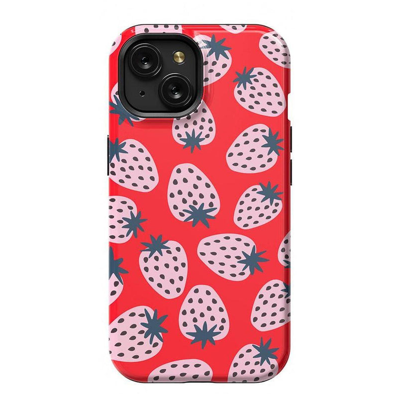 I'd Pick You | Red Strawberry Case iPhone Case get.casely Essential + MagSafe® iPhone 15