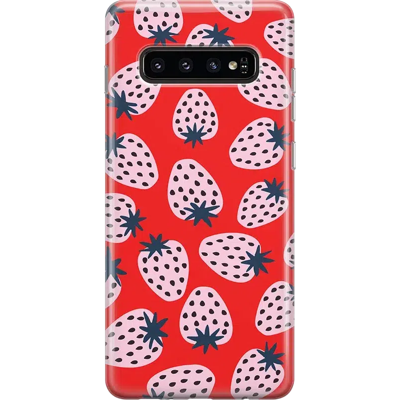 I'd Pick You | Red Strawberry Samsung Case Samsung Case get.casely Classic Galaxy S10 Plus 