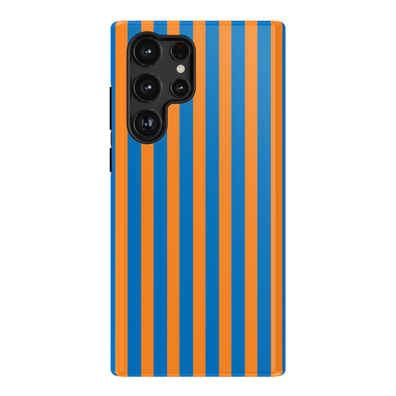 Go New York | Blue & Orange Stripes Case - Galaxy S22 Ultra
