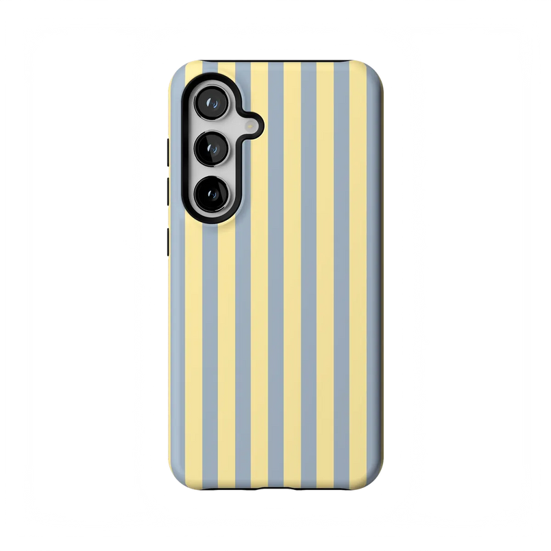 Coastline Stripes | Blue & Yellow Case - Galaxy S24