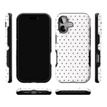 On the Dot | White Polka Dot Case