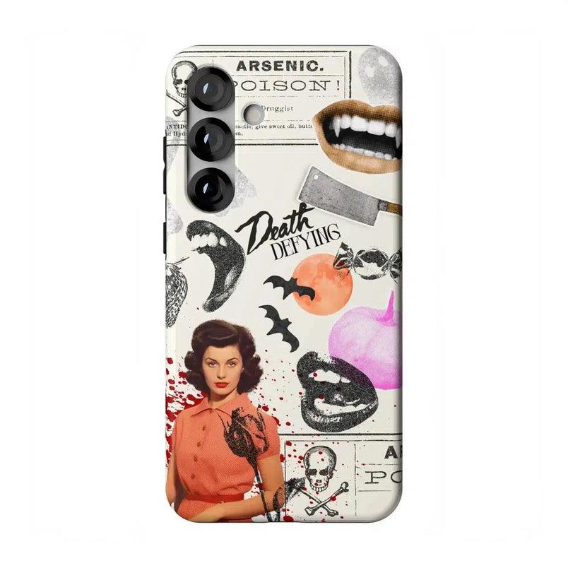 If You Dare | Horror Collage Case Phone Case Casetry Essential + MagSafe® Galaxy S25 Plus