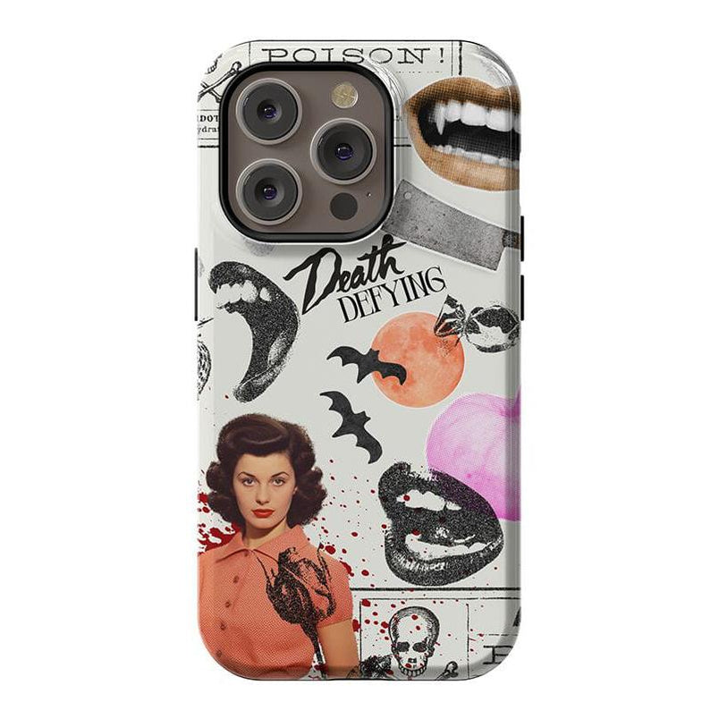 If You Dare | Horror Collage Case Phone Case Casetry Essential + MagSafe® iPhone 14 Pro