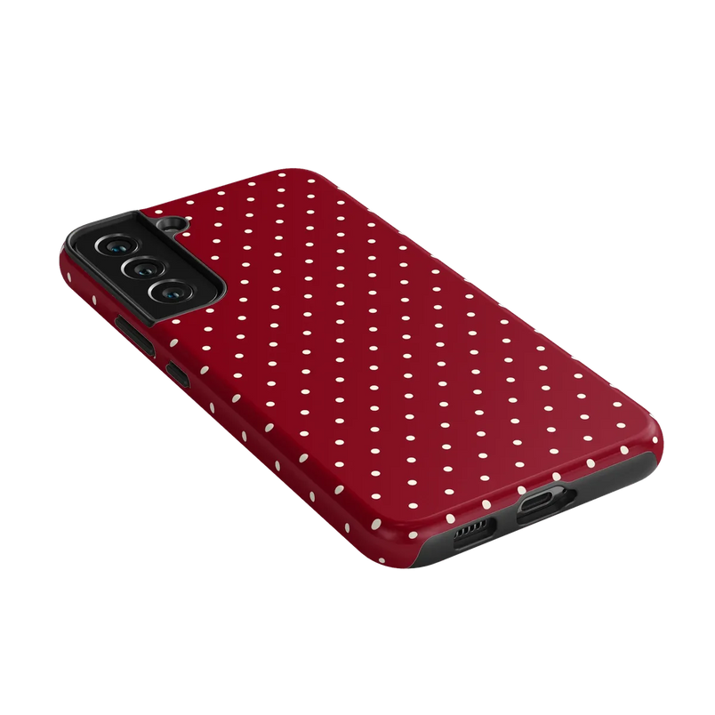On the Dot | Maroon Polka Dot Case