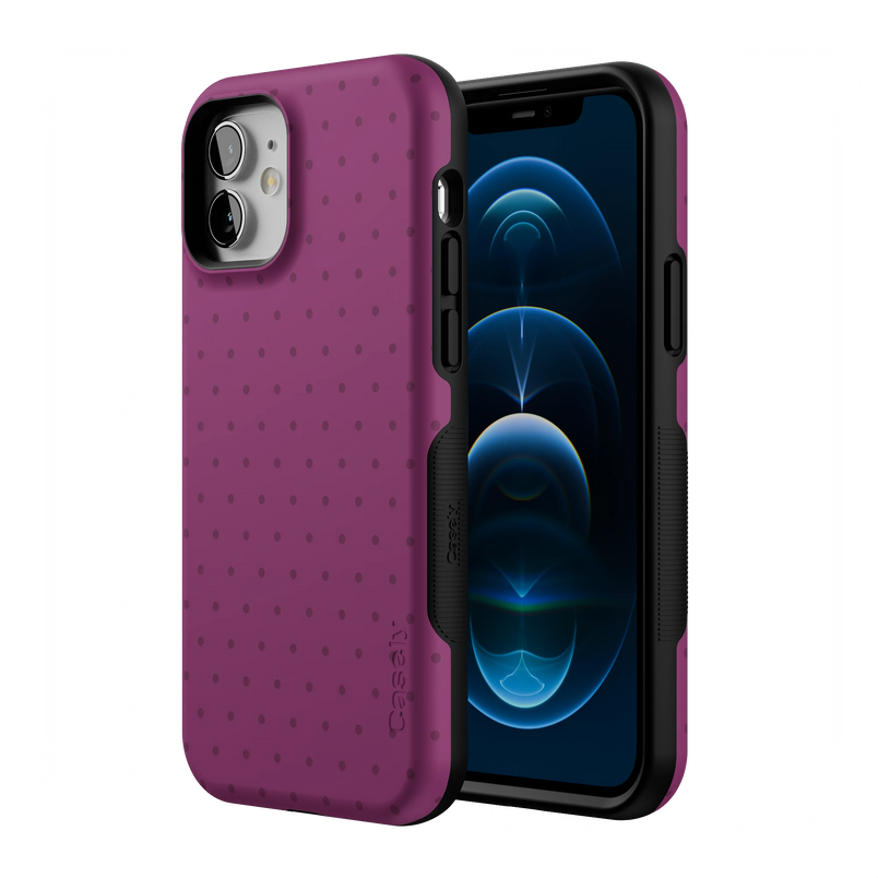 On the Dot | Plum Polka Dot Case