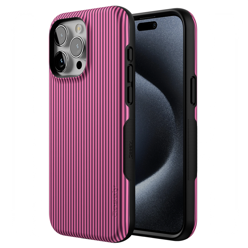 Stripes and the City | Pink & Purple Pinstripe Case