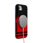Storm Warning | Black & Red Stripes Case
