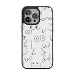 I'm With Her | Black & White Boobs Case iPhone Case get.casely Align + MagSafe® iPhone 13 Pro 