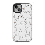 I'm With Her | Black & White Boobs Case iPhone Case get.casely Align + MagSafe® iPhone 14 Plus 