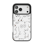 I'm With Her | Black & White Boobs Case iPhone Case get.casely Align + MagSafe® iPhone 17 Pro Max 