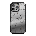 I'm With Her | Black & White Boobs Case iPhone Case get.casely Align Reflect + MagSafe® iPhone 16 Pro Max 