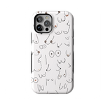 I'm With Her | Black & White Boobs Case iPhone Case get.casely Bold Flex + MagSafe® iPhone 12 Pro Max 
