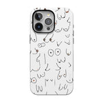I'm With Her | Black & White Boobs Case iPhone Case get.casely Bold Flex + MagSafe® iPhone 15 Pro Max 