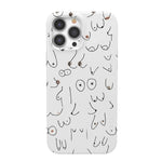 I'm With Her | Black & White Boobs Case iPhone Case get.casely Classic + MagSafe® iPhone 13 Pro Max 