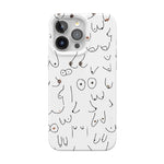 I'm With Her | Black & White Boobs Case iPhone Case get.casely Classic + MagSafe® iPhone 13 Pro 