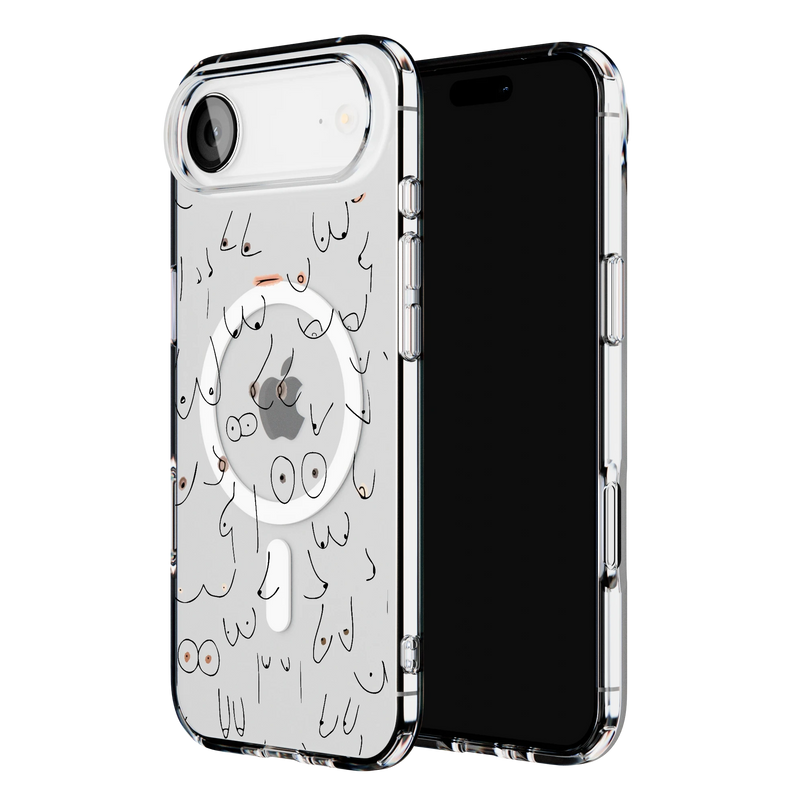 I'm With Her | Black & White Boobs Case iPhone Case get.casely 