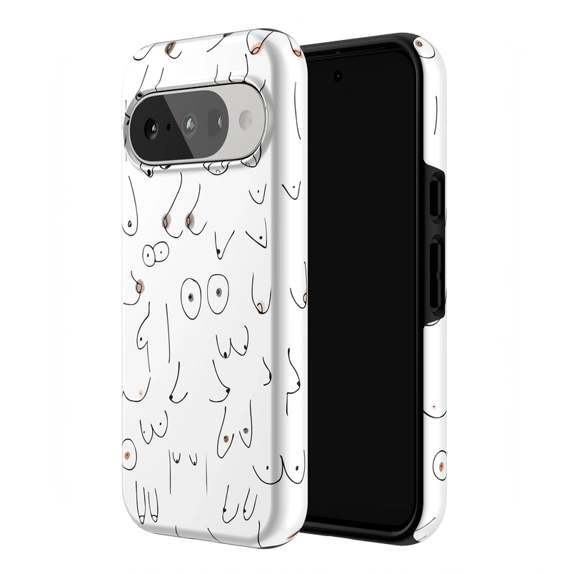 I'm With Her | Black & White Boobs Case iPhone Case get.casely 