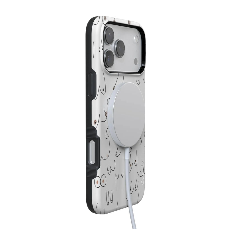 I'm With Her | Black & White Boobs Case iPhone Case get.casely 