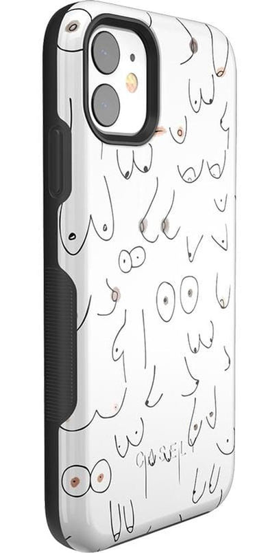 I'm With Her | Black & White Boobs Case iPhone Case get.casely 