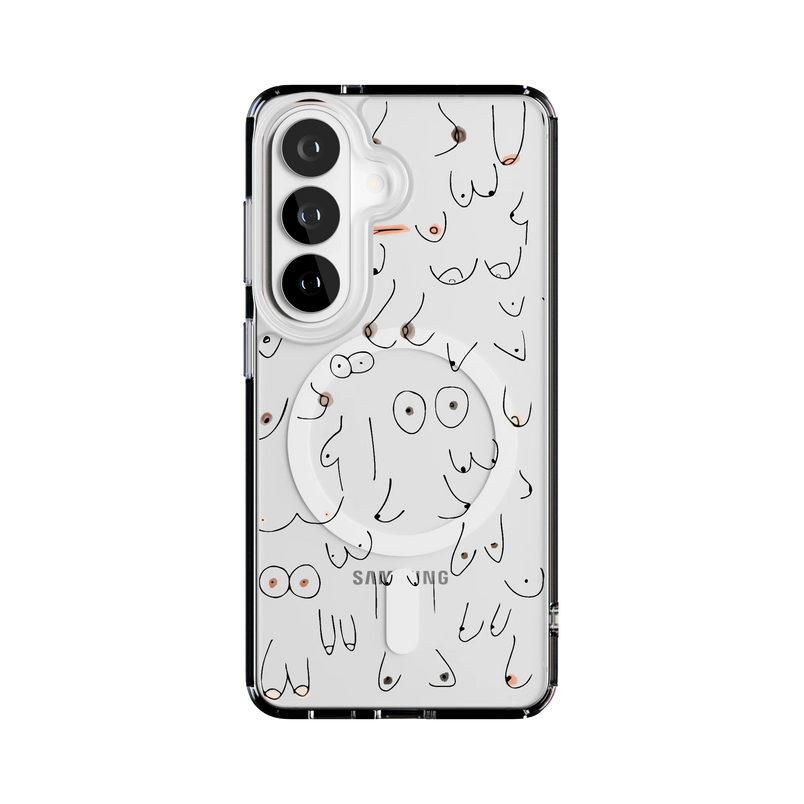 I'm With Her | Black & White Boobs Case iPhone Case get.casely 