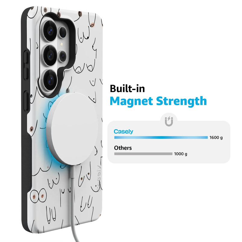 I'm With Her | Black & White Boobs Case iPhone Case get.casely 