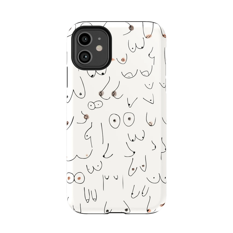 I'm With Her | Black & White Boobs Case iPhone Case get.casely 