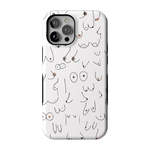 I'm With Her | Black & White Boobs Case iPhone Case get.casely 