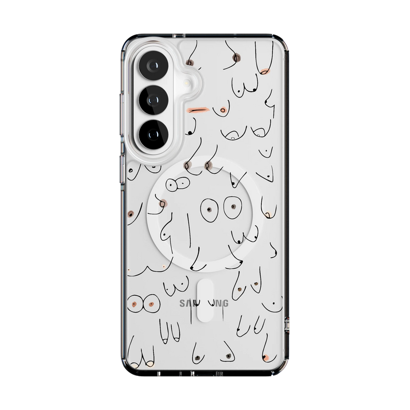 I'm With Her | Black & White Boobs Case iPhone Case get.casely 