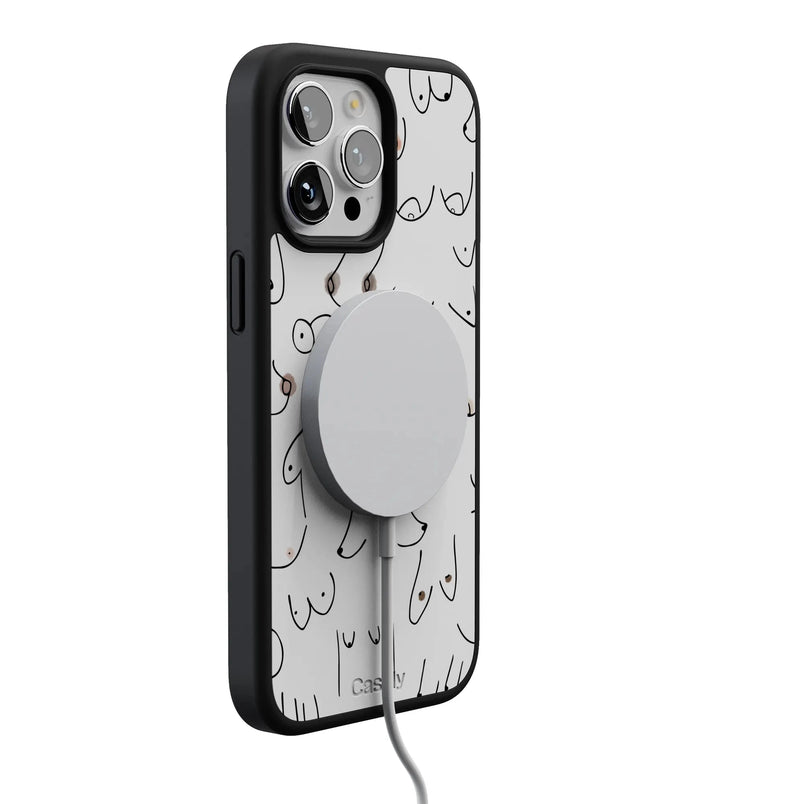 I'm With Her | Black & White Boobs Case iPhone Case get.casely 