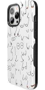 I'm With Her | Black & White Boobs Case iPhone Case get.casely 