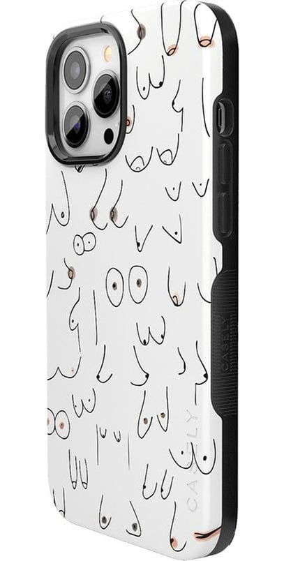 I'm With Her | Black & White Boobs Case iPhone Case get.casely 