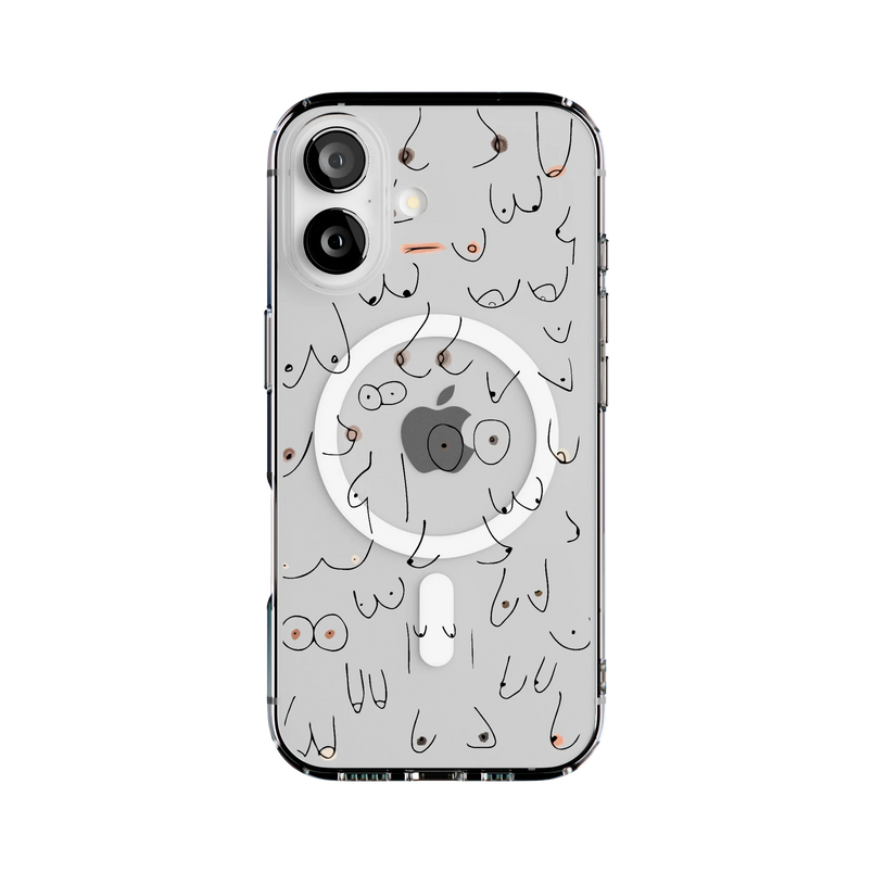 I'm With Her | Black & White Boobs Case iPhone Case get.casely 