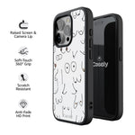 I'm With Her | Black & White Boobs Case iPhone Case get.casely 