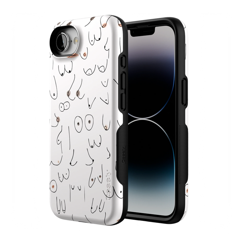 I'm With Her | Black & White Boobs Case iPhone Case get.casely 