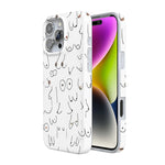 I'm With Her | Black & White Boobs Case iPhone Case get.casely 