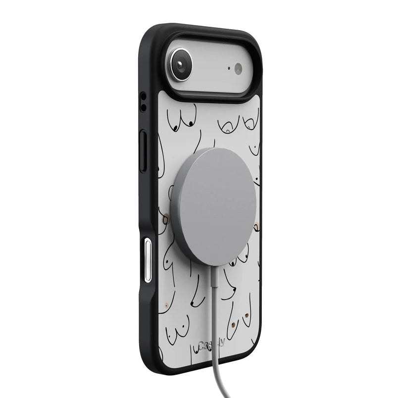 I'm With Her | Black & White Boobs Case iPhone Case get.casely 