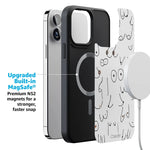 I'm With Her | Black & White Boobs Case iPhone Case get.casely 