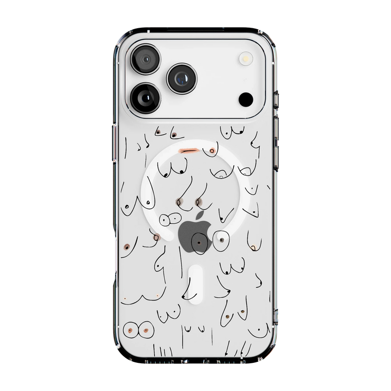 I'm With Her | Black & White Boobs Case iPhone Case get.casely 