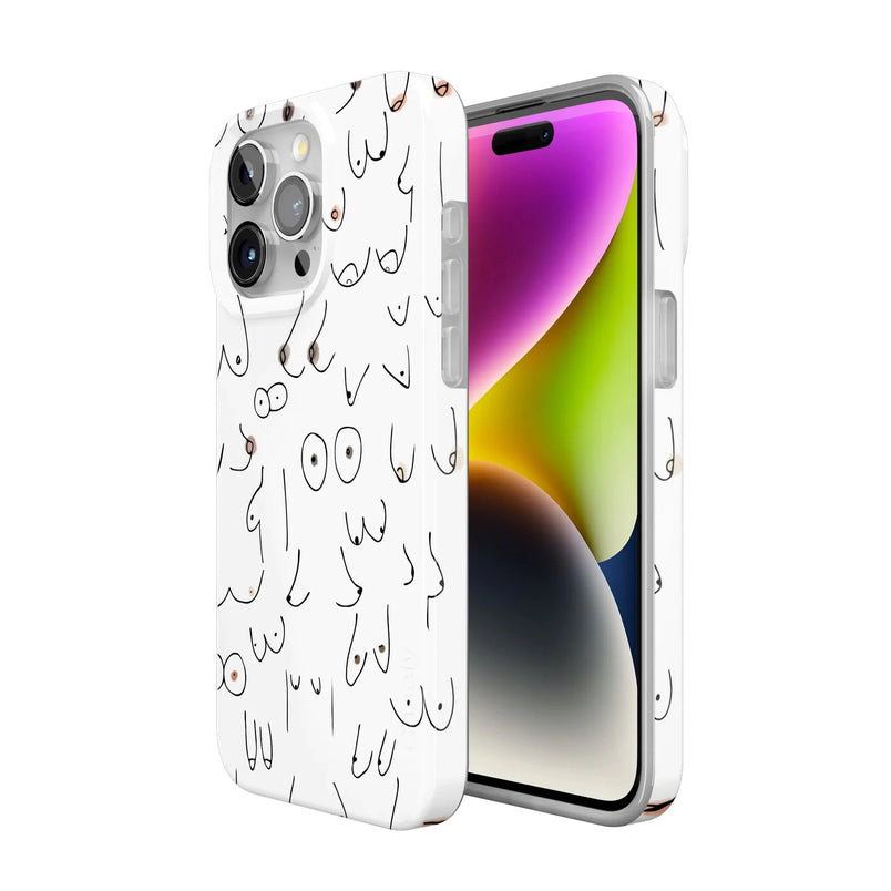 I'm With Her | Black & White Boobs Case iPhone Case get.casely 