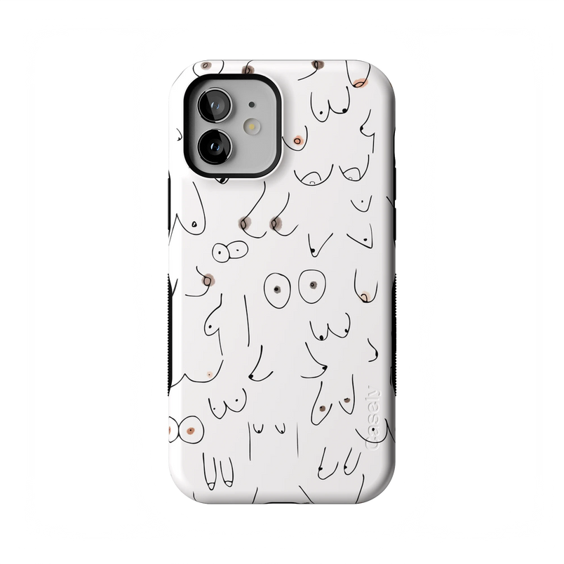 I'm With Her | Black & White Boobs Case iPhone Case get.casely 